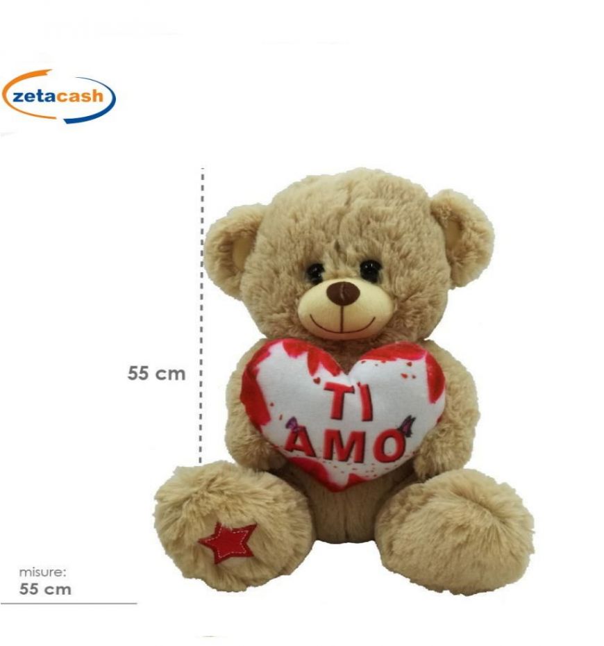 ORSO PELUCHE SAN VALENTINO 50 CM