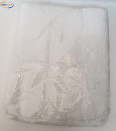 ASCIUGAMANI SPUGNA 3 PEZZI BIANCHI HOTEL COTONE PETTINATO