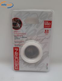 RICAMBI PER CAFFETTIERA 3 TAZZE 1 FILTRO 3 GUARNIZIONI