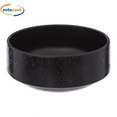 CIOTOLA IN GRESS PORCELLANATO LOFT NERO 15 CM