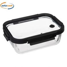 CONTENITORE VETRO TRASP RETT TAPPO CLIP PLASTICA 1300ML