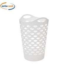 CESTA PORTABIANCHERIA TRAF PE FLESSIBILE BIANCO 60LT