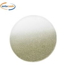SOTTOBICCHIERE CON PIASTRA A SPECCHIO GLITTER ORO 10CM