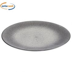 PIATTO PIANO IN GRES PORCELLANATO ATELIER GRIGIO DIAM 27 CM