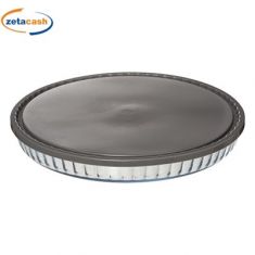 TORTIERA PER CROSTATA IN VETRO CON COPERCHIO DIAM 31 CM