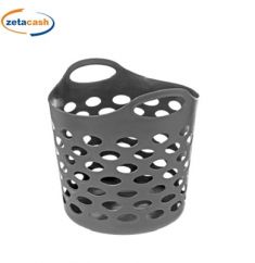 CESTA PORTABIANCHERIA TRAF PE FLESSIBILE GRIGIO SCURO 28LT