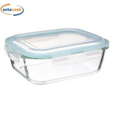 CONTENITORE VETRO TRASPARENTE RETT TAPPO A CLIP PLASTICA 2L