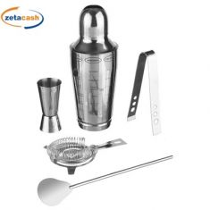 COCKTAIL SET 5 PEZZI INOX