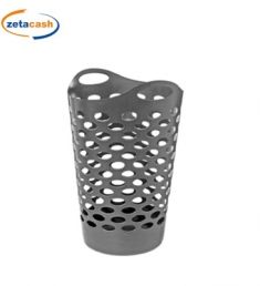 CESTA PORTABIANCHERIA TRAF PE FLESSIBILE GRIGIO SCURO 60LT