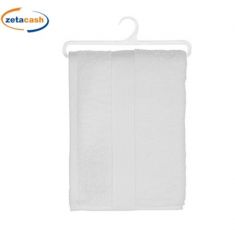 ASCIUGAMANO PER DOCCIA IN COTONE BIANCO CM 70 X130