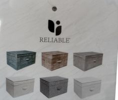 CONTENITORE SALVASPAZIO IN TESSUTO 40X30X25CM COL ASS