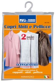 COPRI ABITI E PELLICCE IN TNT 70X120 CM 2 PEZZI