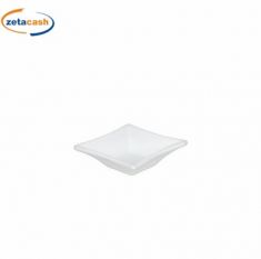 CIOTOLA QUADRATA PORCELLANA BIANCA LINEA PARTY 9X9XH2