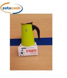 CAFFETTIERA IN ALLUMINIO STEELEXPRESS VERDE DA 10 TAZZE