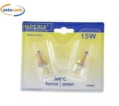 LAMPADE AD INCANDESCENZA PER FORNO 2 PEZZI 15W 230V LUCE CAL