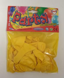 PALLONCINI IN LATTICE GIALLI 25 PEZZI