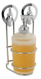 PORTADISPENSER E PORTASAPONE CROMATO CM 8X10X20 H