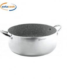 PENTOLA 2 MANICI GRANDE FAMIGLIA DELUXE D28CM EFF PIETRA