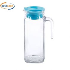 CARAFFA IGLOO IN VETRO TRASPARENTE TAPPO PLASTICA 1LT