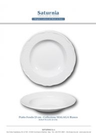 PIATTO FONDO MALAGA COL BIANCO SATURNIA