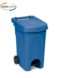 BIDONE URBAN ECO SYSTEM 60 LITRI CON PEDALE BLU