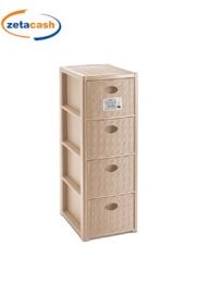 CASSETTIERA 4CASSETTI ELEGANCE SLIM COLOR CASHMERE 30X40XH80