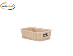 CESTO PLASTICA MULTIUSO RETTANG ELEGANCE S CASHMERE