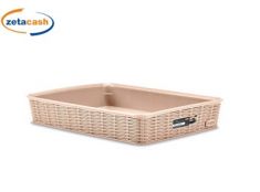 CESTO PLASTICA MULTIUSO RETTANG ELEGANCE L CASHMERE