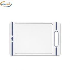 TAGLIERE LARGE BIANCO E BLU CON BORDO