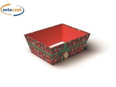 SCATOLA IN CARTA DEC TARTAN 20X16X10CM