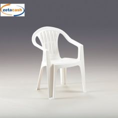 POLTRONA MONOBLOCCO IMPILABILE RATAK BIANCA