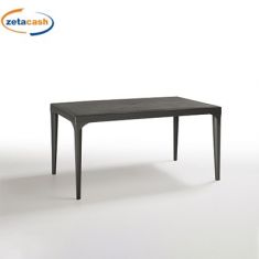 TAVOLO OSLO ANTRACITE H74X150X90CM