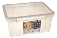 CONTENITORE TRASPARENTE IN PLASTICA CON COPERCHIO