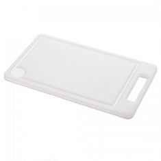 TAGLIERE POLIETILENE BIANCO CON MANICO CM 25X16