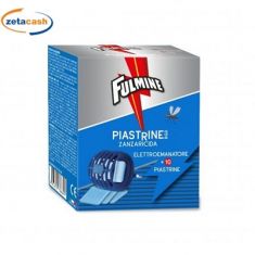 ELETTROEMANATORE ZANZARICIDA CON 10 PIASTRINE FULMINE