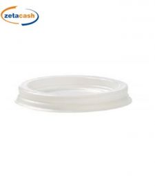 COPERCHIO 100 PEZZI PIATTO PER BICCHIERE PS BIANCHI 3OZ 56MM