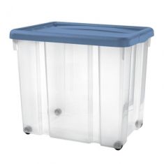 CONTENITORE PUZZLE BOX 80 LITRI CON COPERCHIO AZZURRO