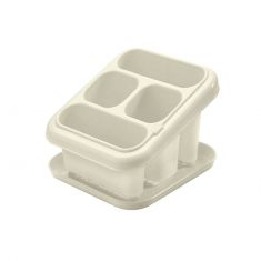 SCOLAPOSATE COMPLETO DI VASSOIO RACCOGLIGOCCIA PANNA