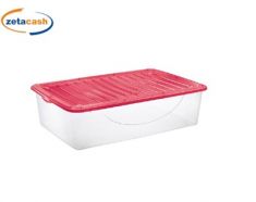 CONTENITORE DODO 60X40 PLAST TRASP COP CORALLO 27L