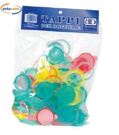 TAPPI PER BOTTIGLIE 30 PEZZI COLORATI