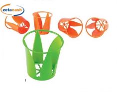 SUPPORTI 4 PEZZI SEGNABICCHIERI IN PLASTICA COLORATI ASS