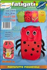 PORTATUTTO PIEGHEVOLE CON SOGGETTI ASS 35X35X57CM