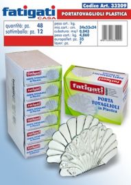 PORTATOVAGLIOLI IN PLASTICA TRASPARENTE 13 X 10 CM
