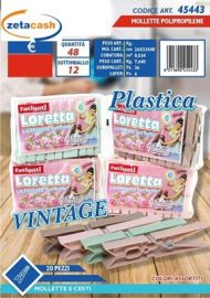 MOLLETTE STENDIBIANCHERIA 20 PEZZI LORETTA VINTAGE