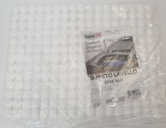 TAPPETO LAVELLO BIANCO SINK MAT RETTANGOLARE