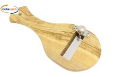 TAGLIATARTUFI IN LEGNO DI OLIVO LAMA LISCIA