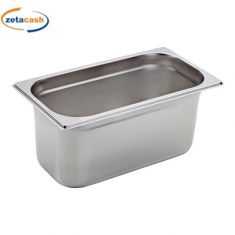 BACINELLA GASTRONORM IN ACCIAIO INOX GN 1 3 H15CM