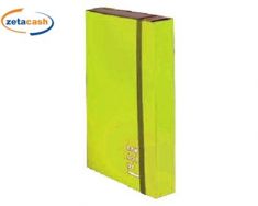 CARTELLINA 3LEMBI ELASTICO PIATTO D7 NEW COLOR VERDE CHIARO