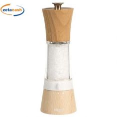 MACINA SALE BOTTIGLIA ACILICO E LEGNO NATURALE PISA 18CM