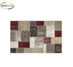 TAPPETO SQUARE ROSSO E BEIGE CM 150 X 220